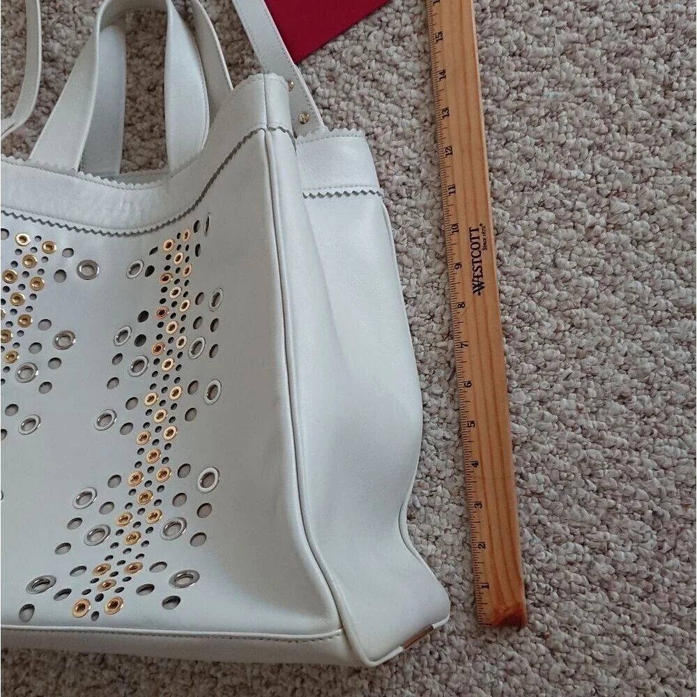 New Tamara Mellon Sugar Daddy Grommeted Nappa Leather large Tote